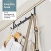 Simple Iron Door Hanger With Durable Load Support For Home Organization And Closet Use