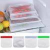 Reusable Transparent Fresh-keeping Bag Double Zipper Sealed Bag Leakproof Sandwich Bag Washable Food Storage Container