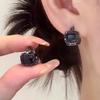 Korean Black Zircon Ear Cuffs: Trendy, Luxurious, Anti-Allergy, and Versatile Earrings for Women