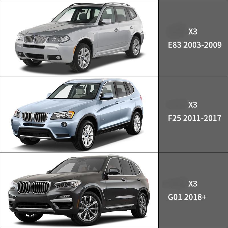 Для BMW X3 2003-2024 E83 F25 G01 козырек окна дверной козырек солнцезащитные козырьки от дождя погодный щиток аксессуары для козырька окна яркая полоса