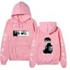 Unisex Attack on Titan Levi Ackerman Double Sided Hoodie, Front Back Anime Graphic Print Long Sleeve Pullover Hooded Sweatshirt Streetwear