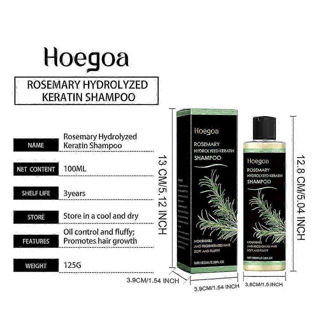Suitable For Rosemary Hydrolyzed Keratin Shampoo Moisturizing Dry Damaged Repair Frizzy Cleaning Str