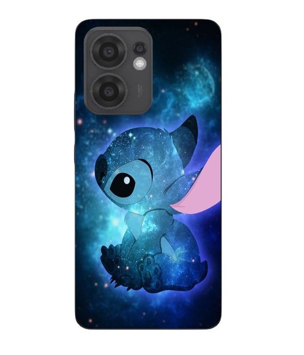 Coque Maniacase Pour Oppo Reno 13F Stitch bleu frand bleu