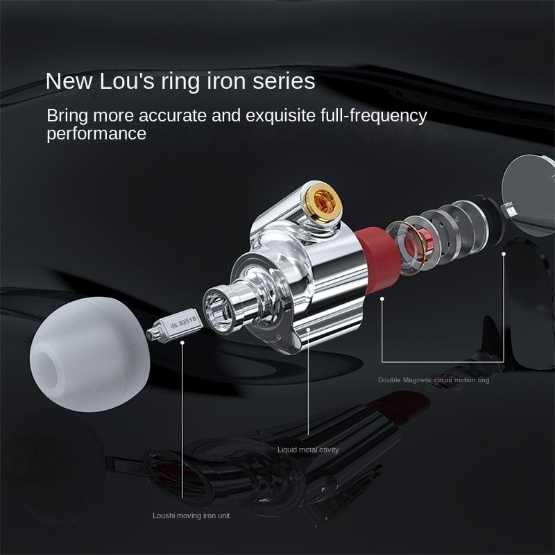 TRN TA1 Наушники-вкладыши Tower Circle Iron Bass MMCX Мобильные музыкальные бас-металлические наушники