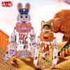 X&W Для Зверополиса Пластиковая Бутылка для Воды Мультяшная Джуди Ник Двойная Кружка для Напитков Герметичные Кружки с Соломкой Летние Холодные Напитки Спортивные Кружки