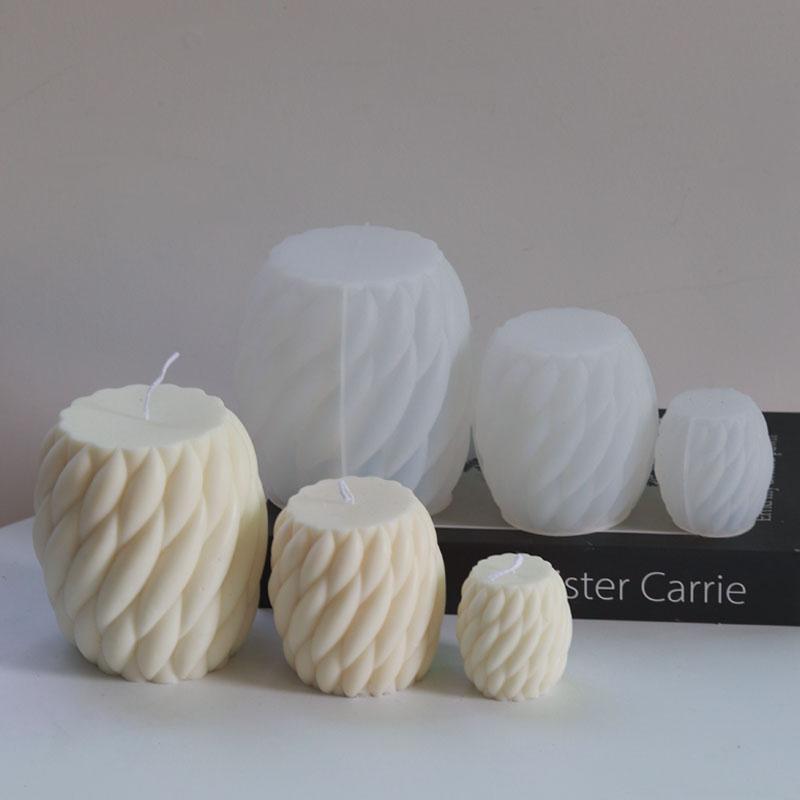 Винтовая форма шарика свечи силиконовая форма вращающаяся полоса ароматизированное мыло форма DIY волна изгибы геометрия смола цемент формы домашний декор