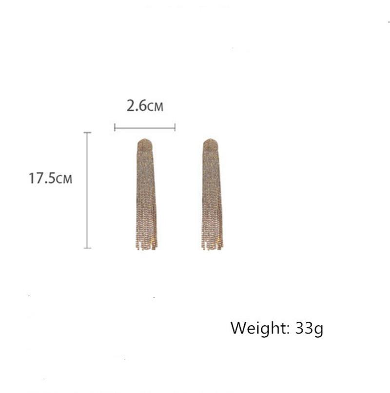 1 пара длинных висячих сережек со стразами и кисточками для женщин, крупные серьги с кристаллами, модные украшения