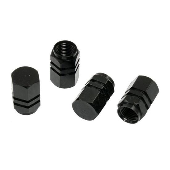 4 шт., универсальные алюминиевые шины, колеса из легкого автомобиля, шестиугольный обод, колпачки для стержня клапана, крышка