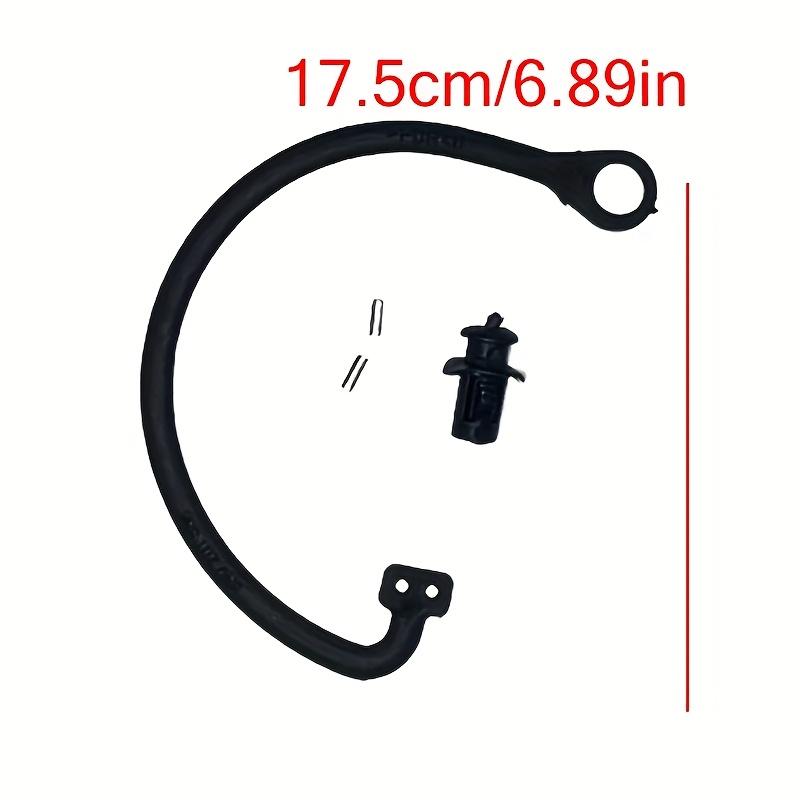 For FIAT 500 Grande Punto Bravo Doblo Fuel Cap Cover Cord Loop, Black with Red Latch, Perfect for Alfa Romeo Cars, Fuel Accessory|