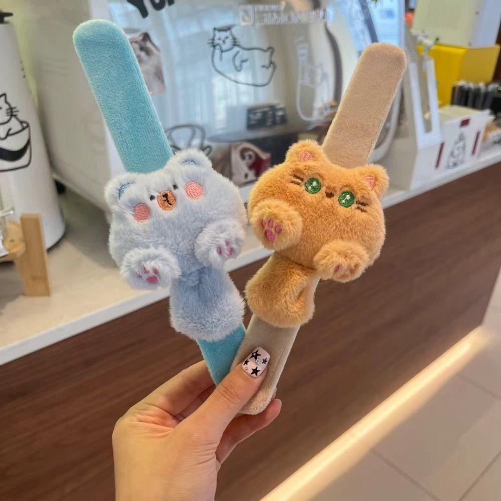 Simulation Plush Doll Slap Bracelet Rabbit Capybara Plush Wrist Band BirthdayGift