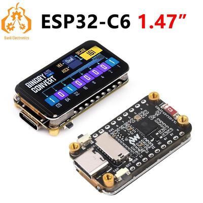 Плата разработки ESP32-C6 с ЖК-дисплеем 1,47" 172x320, светодиодами RGB, слотом для SD-карты, совместима с Arduino