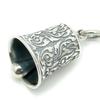 Silver One Men's 925 Sterling Silver Bell Pendant with Arabesque Charm