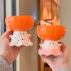 Creative and Funny Ghost Goblet Cute High-value Ceramic Mug Dessert Ice Cream Cup Birthday Gift Box