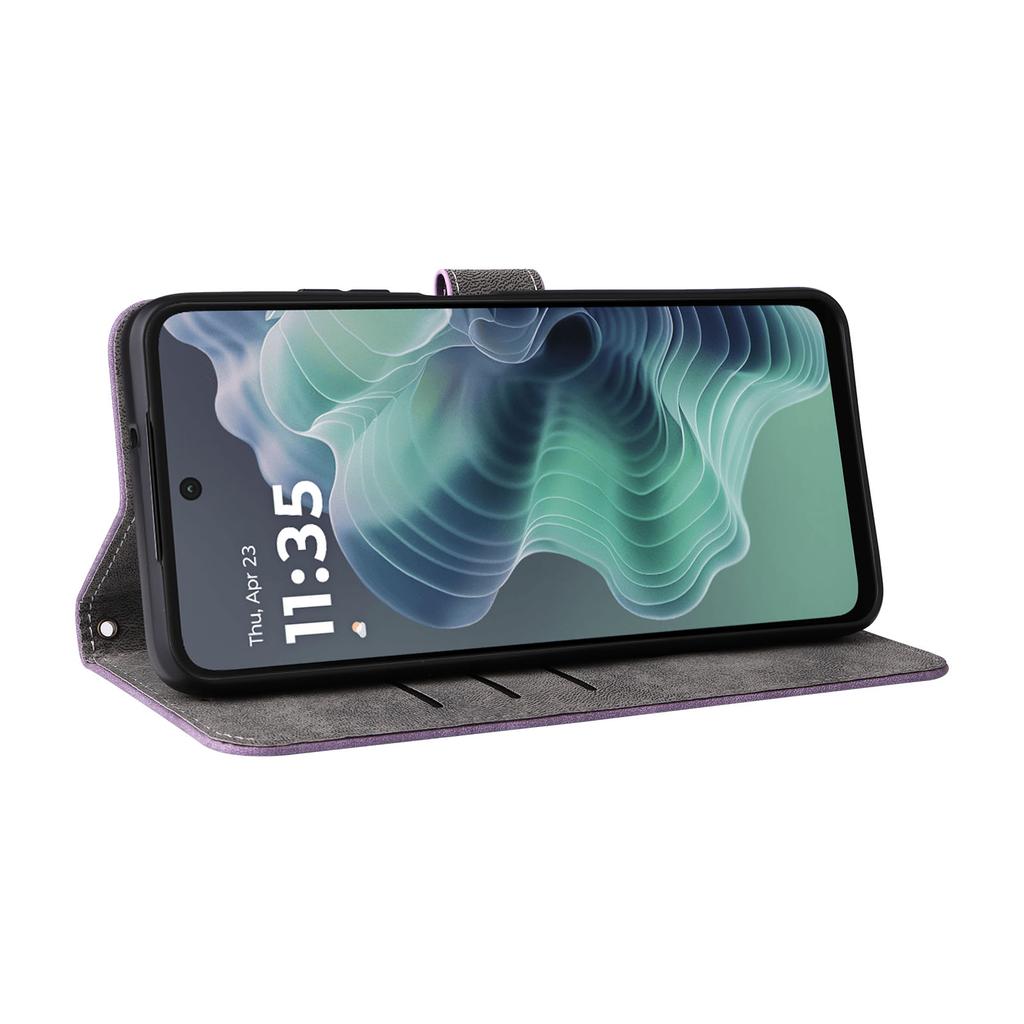 Для Motorola Moto G35 5G Чехол-кошелек с RFID-блокировкой, PU кожаная обложка, подставка для просмотра