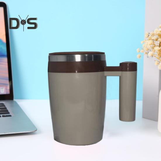 Электрическая кружка для помешивания кофе с зарядкой через USB, 380 мл, магнитная кружка для помешивания кофе, автоматическая вращающаяся металлическая кружка для смешивания для домашнего офиса