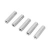 5pcs M8 * 50 Long Rod Nut Hex Hexagonal Sleeve Nut Standoff Threaded Fasteners