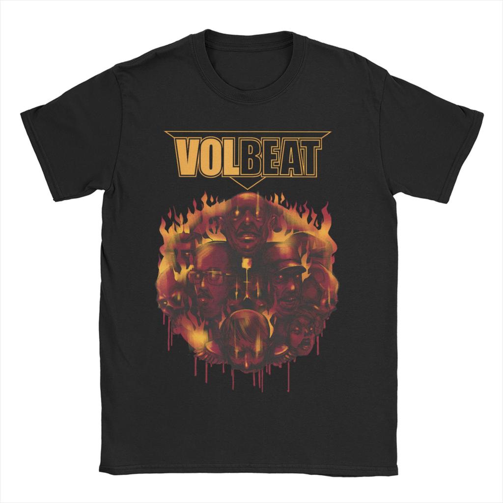 VOLBEATS Tour T-Shirts for Men Women Metal Music Hipster Cotton Tees Crew Neck Short Sleeve T Shirt Summer Tops