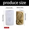 Floral Maiden Cylinder Silicone Candle Mould Food Grade Silicone For Making Candle Soap Chocolate Easter Decoration