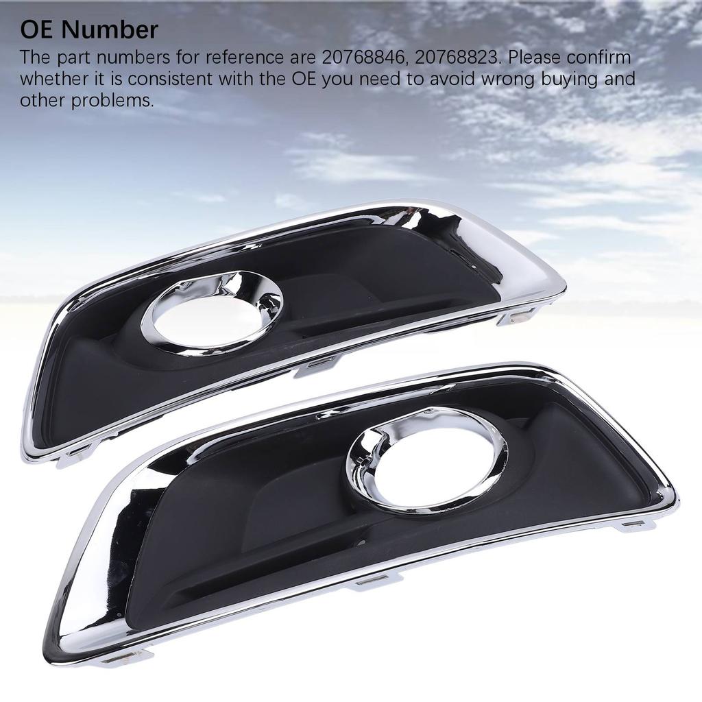 1 пара накладок на рамки противотуманных фар переднего бампера 20768846 Спортивный вид Защитная накладка-молдинг на противотуманную фару