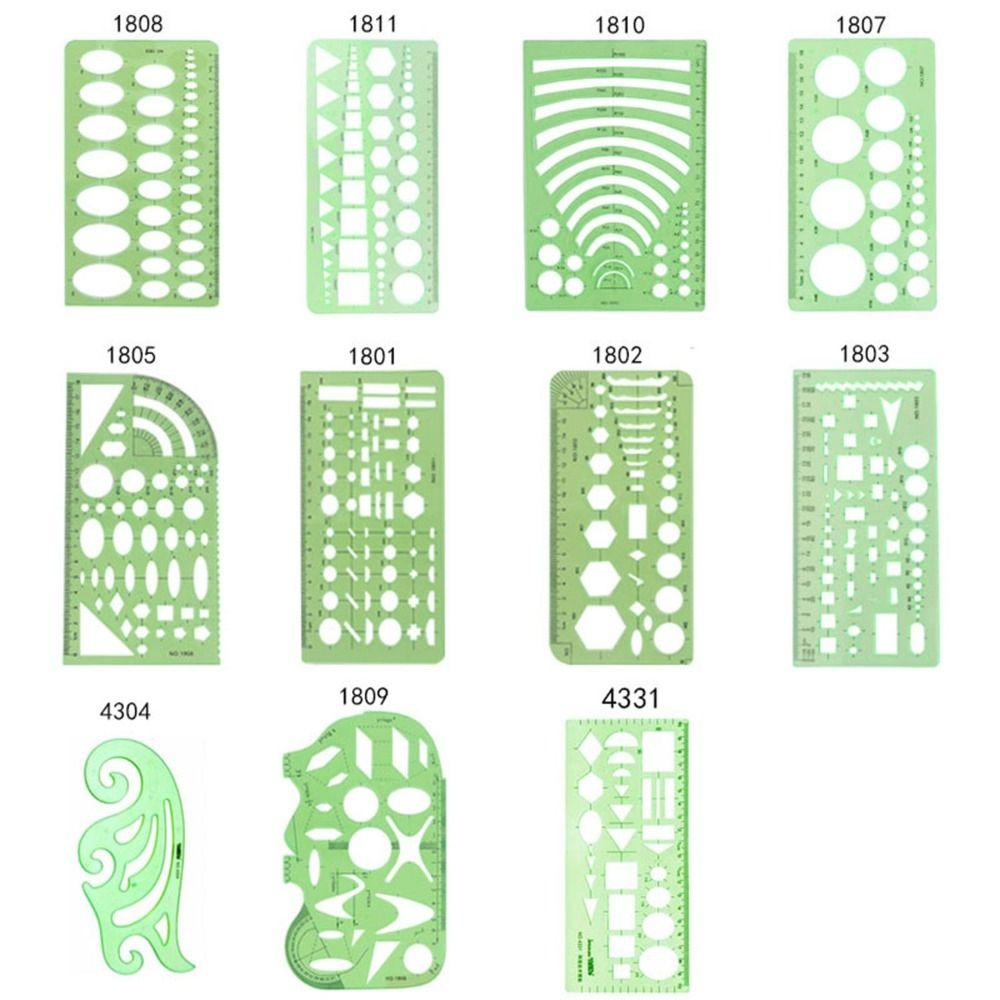 3/4/6/9/11/13 шт. план дома техническая архитектурная линейка новый дизайн чертежный измерительный инструмент в корпусе