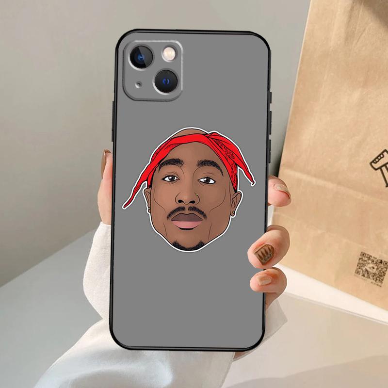 Чехол для телефона рэпера 2pac певца Tupac для iPhone 17 Air 16 15 14 13 11 12 Pro Max 13 12 mini 15 16 Plus 16e Обложка Coque