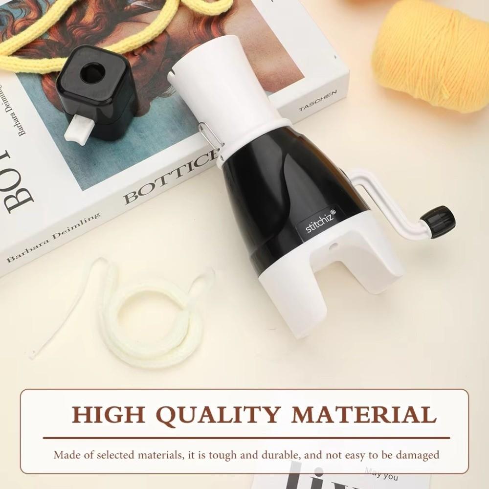 Manual Hand Operated Hand Crank Knitting Machine Portable DIY Knitting Spool Knitter Yarn Rope Knit Loom Knitted Bracelet