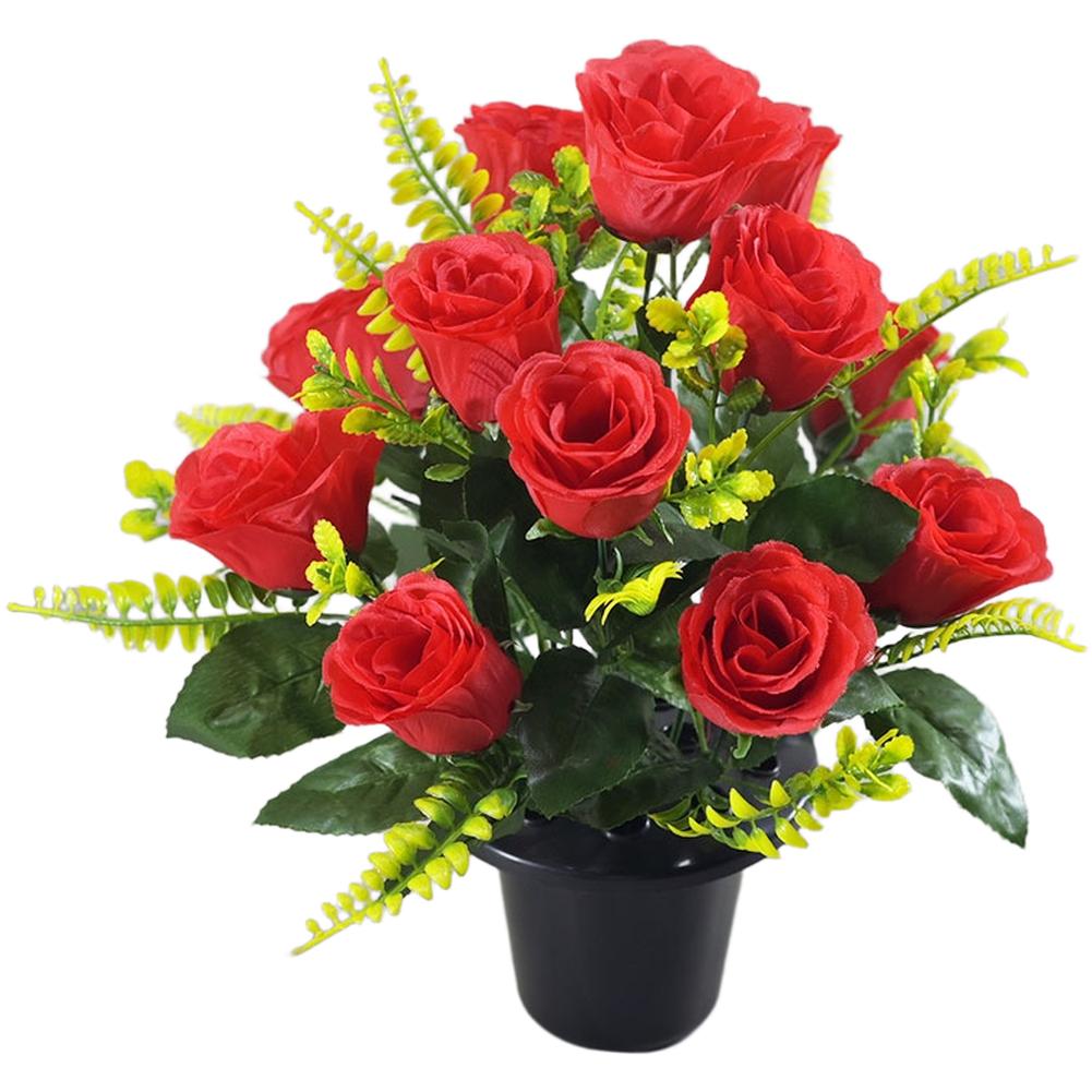 Silk Fabric Petals Silk Rose Bouquet Artificial Silk Roses