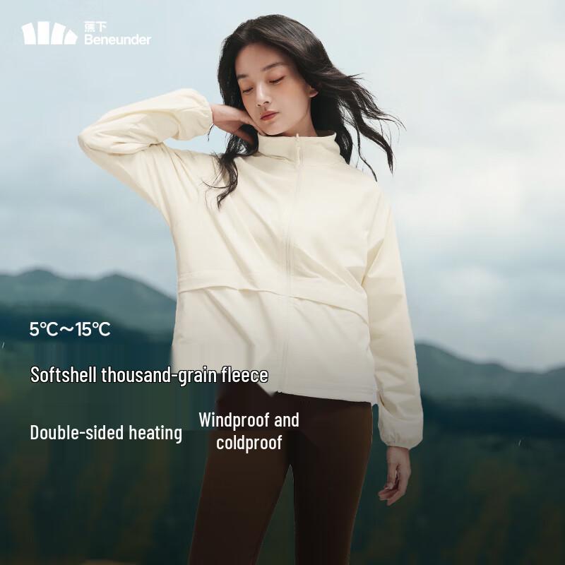 Jiaoxia Women's Windproof Double-Sided Fleece Softshell Jacket PM121