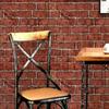 45cm Living Room Decoration Retro Room Decor PVC Red Brown Brick Pattern Self-adhesive Wallpaper DIY Waterproof Wall Stickers