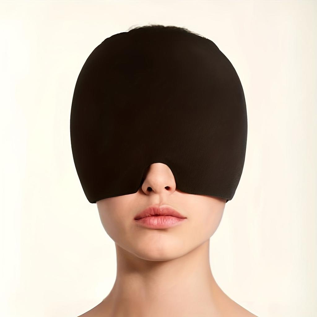 Гелевый пакет со льдом для облегчения головной боли и мигрени - эластичный головной убор для холодной и горячей терапии, без запаха, без питания, без батареек - эффективен для