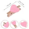 Mini Wooden Heart Clothespins, Multicolor Small Clothespins with Heart,  Tiny Clothes Pins with String for Photos Display,DIY Craft,Wedding Decor