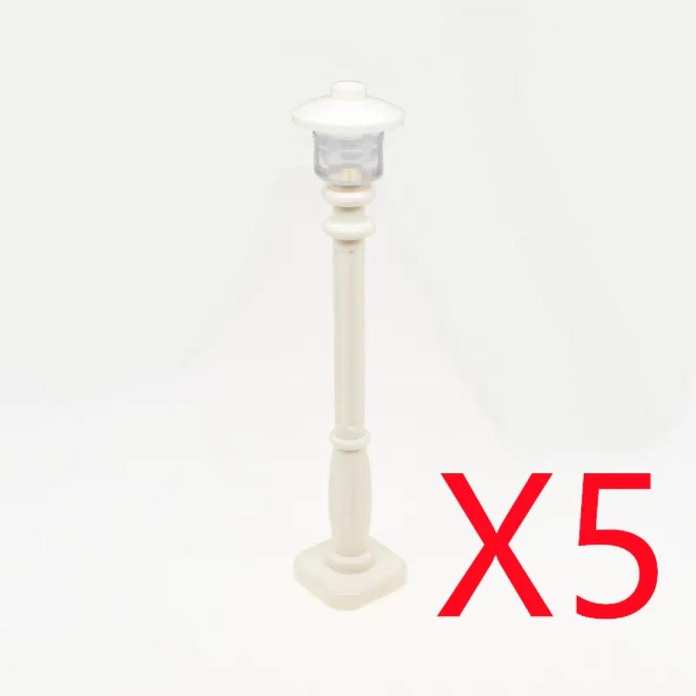 City Street Series Building Blocks Accessories Rail Transit Train Signal Light Railings Brick Toilet Flower Bed Phone Box Toy