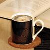 Mug - COM-FOUR - CF14784 - Céramique - Noir - Doré