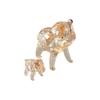 Modern Crystal Elephant Statue Cute Desktop Crystal Ornaments Baby Elephant Ornaments  Home