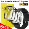 1-5 шт. Защитная пленка для экрана для Amazfit Active 2 Квадратные Защитные пленки от царапин HD Полное покрытие Защитная пленка Аксессуары
