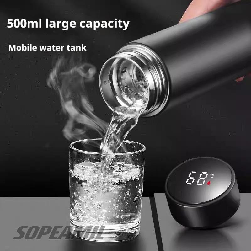 Car Vacuum Cup Thermos Mug Temperature Display Coffee Cup Applicable to Volvo XC40 XC70 XC90 C30 C70 S40 S60 S80 S90 V40 V50 V70 ari123