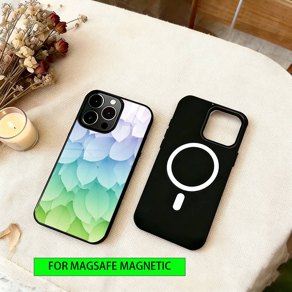 Colorful leaves Phone Case For iPhone17,16,15,14,13,12,11 Plus,Pro Magnetic For Magsafe Wireless Charging