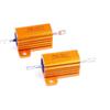 25 Watt 100 Ohm 5% Wirewound Resistor Electronic Aluminium Shell Resistor Gold (Pack of 2)