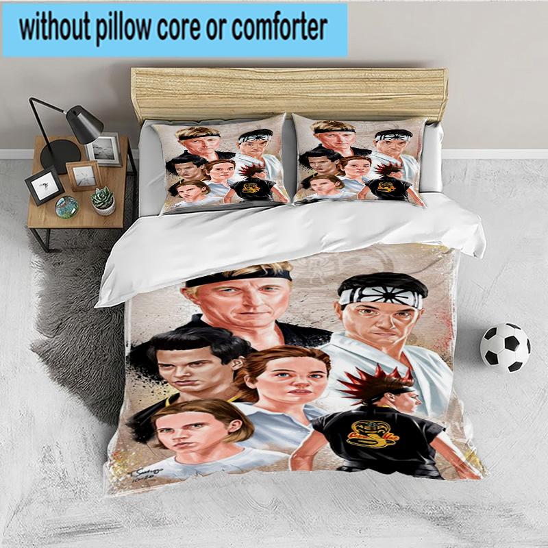 Cobra Movies Of The Fighters 3PCS Bedding set,Ideal for 1pc Duvet Cover And 2pcs Pillowcases Perfect for Fan gift,Ideal for Bedroom, Dormitory