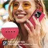 For iPhone 17 PU Leather Cases Flower Pattern Wallet Stand Phone Cover with Strap