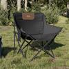 VidaXL Camping Chair with Pocket Foldable Set of 2 Black, Folding Camping Chair, Folding Outdoor Chair, Chair of 366548