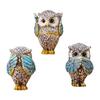 Милый набор статуэток совы из 3 штук Не слышу Не вижу Не говорю Скульптуры животных Украшения для дома Офиса Настольный декор