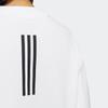 Adidas Ust Swt Sep T1 свитшот с логотипом в полоску и круглым вырезом, женские топы, белый цвет HR8157