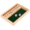 MaT Store Shut the Box Table Party Brain Training Wooden Game, Game, Numbers, Toy,