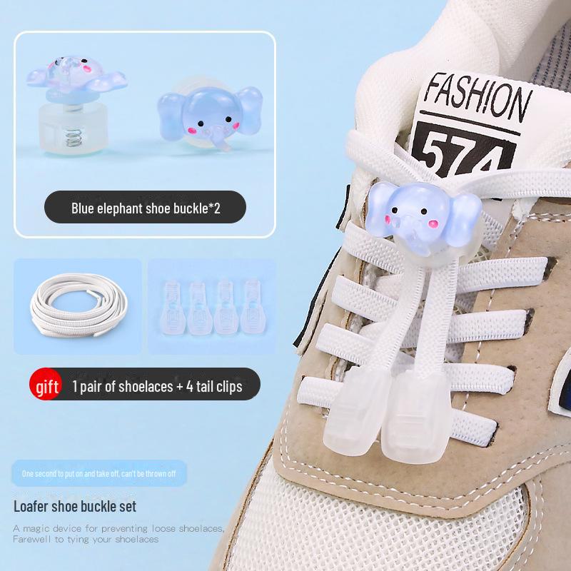 Детская пряжка для обуви без завязок с рисунком из мультфильма - декоративная застежка-пружинка