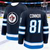 Мужская игровая тренировочная футболка для хоккея на льду Winnipeg Jets с 3D-печатью, дышащая, быстросохнущая, с длинным рукавом, детская