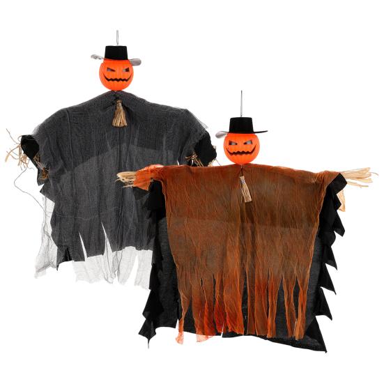 Хэллоуин Подвесное Украшение Призрак Голова Тыквы Призрак Реквизит для Дома с Привидениями Украшение Призрак для Двора Патио Сада Внутреннего Наружного Использования