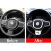 Для Volvo XC60 XC90 V90 S90 2018 2019 2020 2021 2022 2023 2024 2025 ABS рулевое колесо автомобиля отделка декоративные наклейки