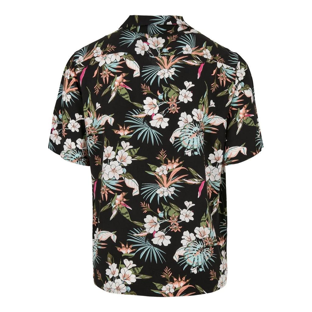 Urban Classics Mens Tropical Viscose Resort Shirt