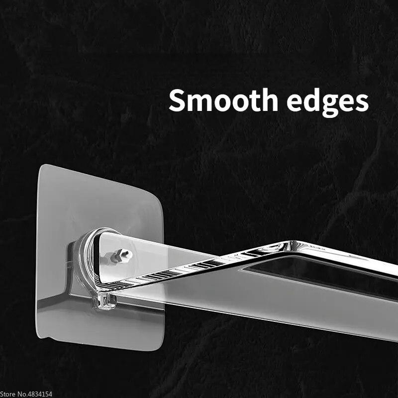 Настенная полка для ванной комнаты, акриловая, без сверления, прозрачная полка для унитаза, подвесная перегородка, без перфорированного держателя, кухонные полки